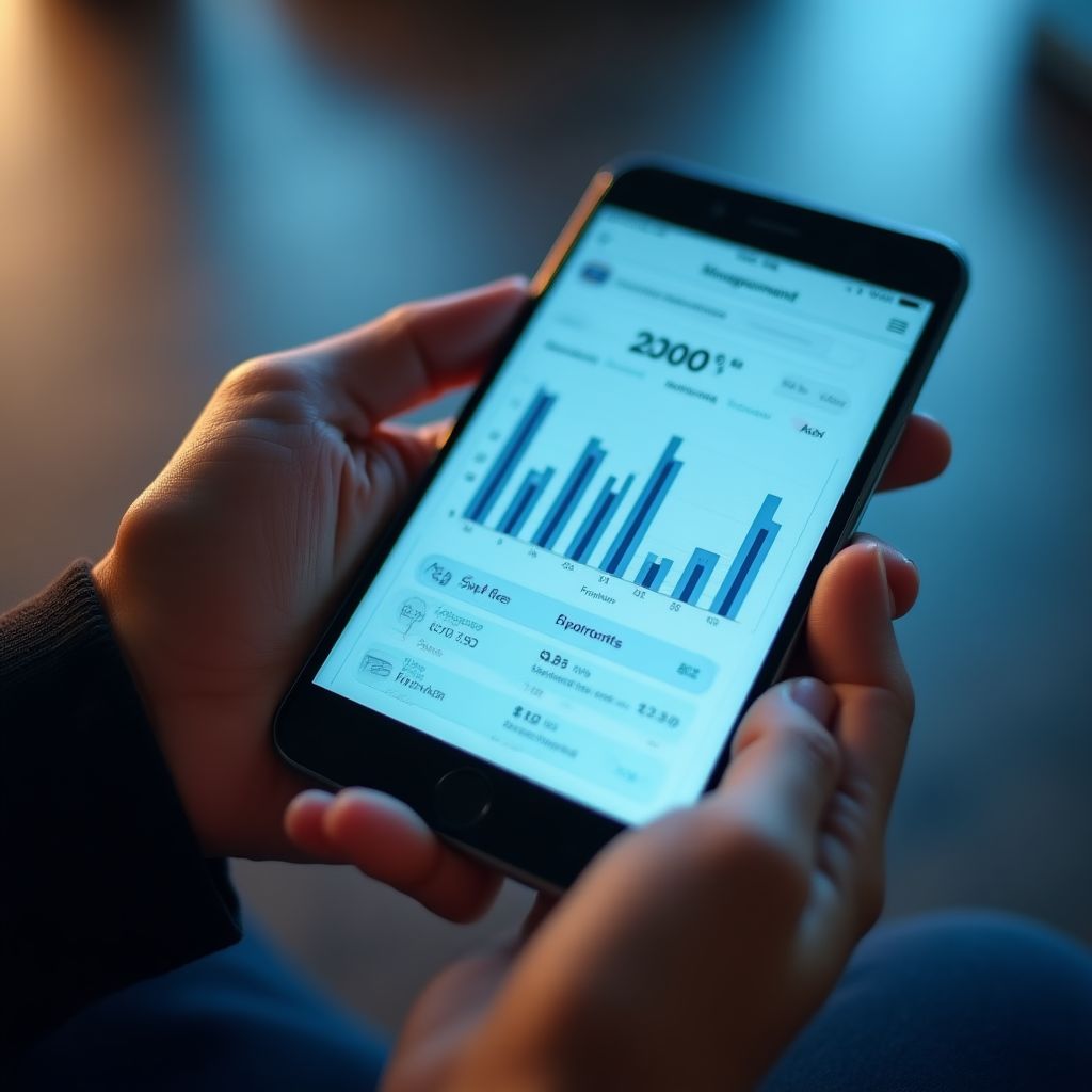 Application mobile interface